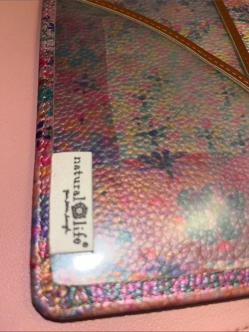 Natural Life Floral Patchwork Passport Case/Travelers Notebook
